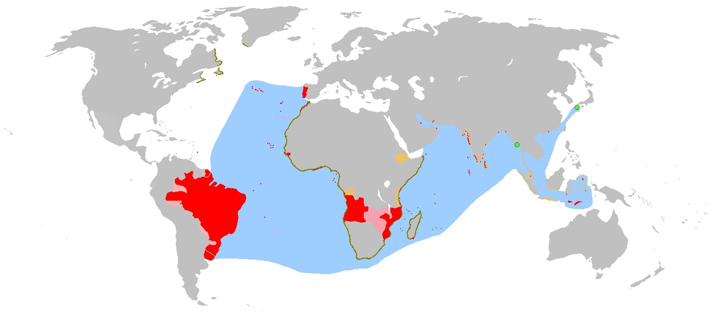 The 10 Biggest Empires In Human History CITI I O   Portuguese Empire Map 