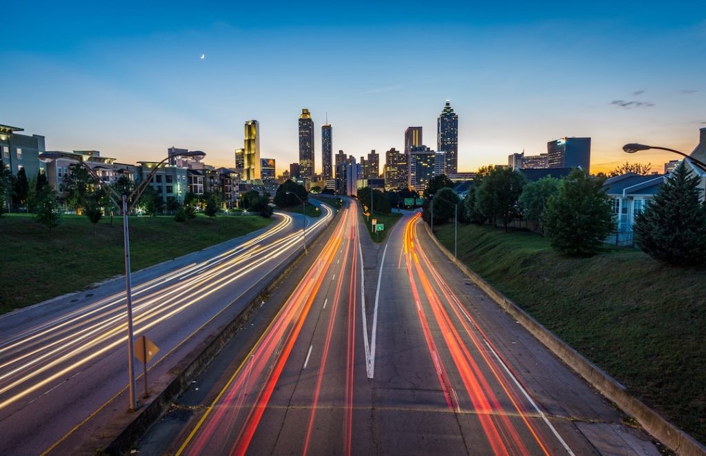 road nighttime timelapse